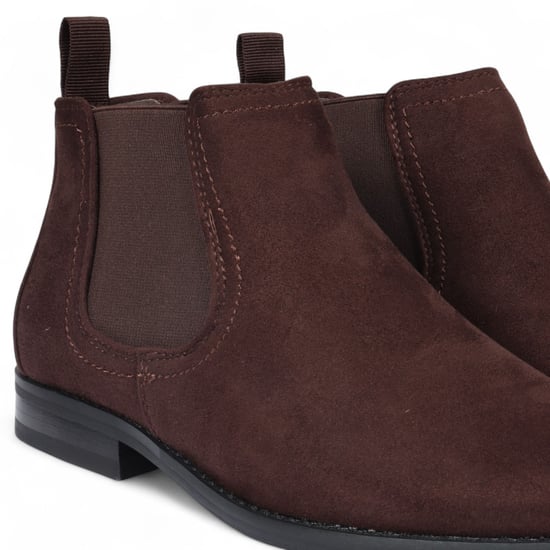 Herren Bown Wildleder Chelsea Boots Echtlederfutter Slip-On - Image 4
