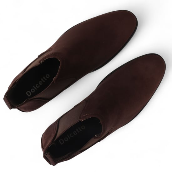 Herren Bown Wildleder Chelsea Boots Echtlederfutter Slip-On - Image 6