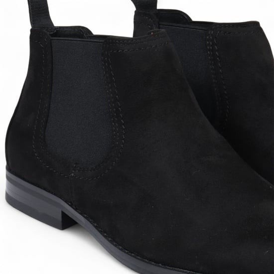 Herren Chelsea Boots aus schwarzem Wildleder mit echtem Lederfutter zum Hineinschlüpfen - Image 4