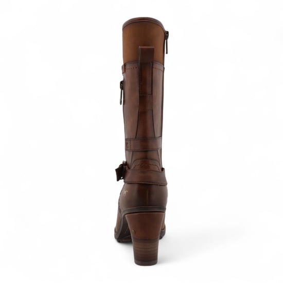 Mustang Damen-Kampfstiefel mit Absatz und Schnürung in Braun - Image 6