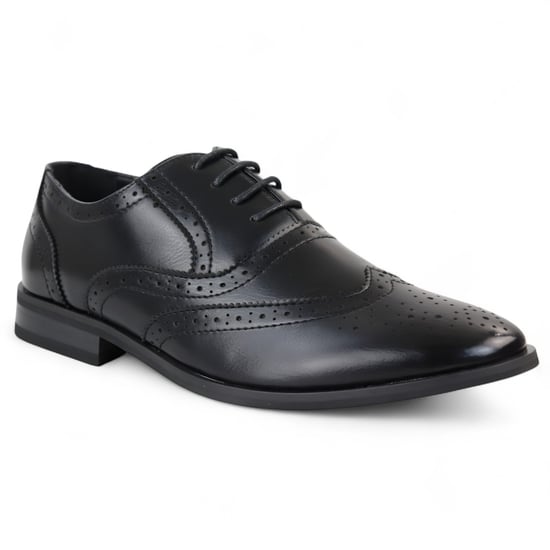 Klassische Derby-Oxford-Schuhe für Herren in Schwarz - Image 2
