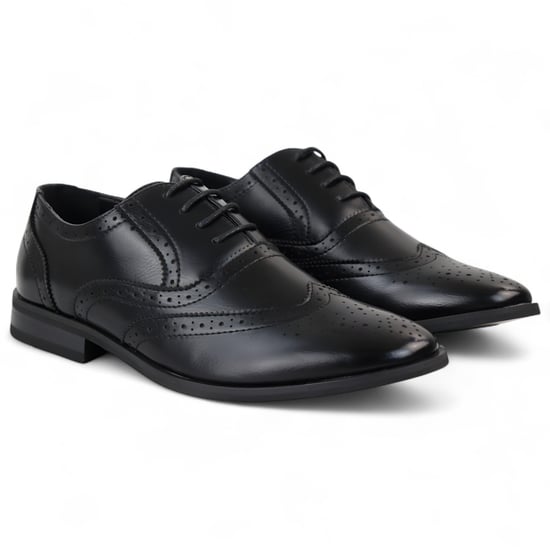 Klassische Derby-Oxford-Schuhe für Herren in Schwarz - Image 3