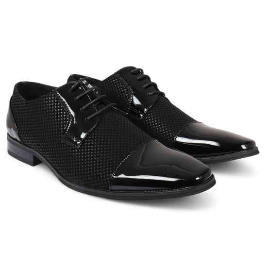 Formelle Oxford-Derby-Schuhe aus schwarzem Leder für Herren - Image 2