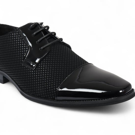 Formelle Oxford-Derby-Schuhe aus schwarzem Leder für Herren - Image 4