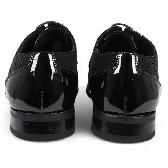 Formelle Oxford-Derby-Schuhe aus schwarzem Leder für Herren - Image 6