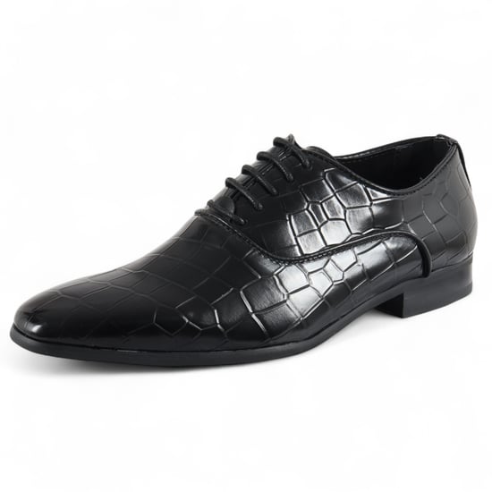 Klassische Oxford-Derby-Schnürschuhe für Herren in Schwarz - Image 2
