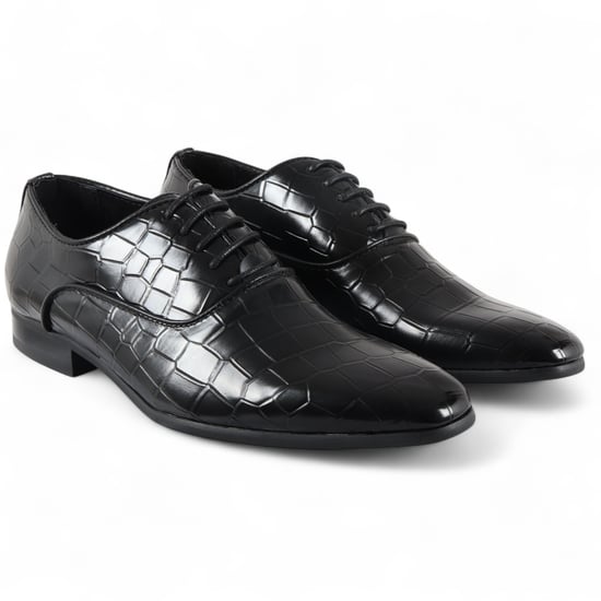 Klassische Oxford-Derby-Schnürschuhe für Herren in Schwarz - Image 3