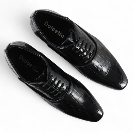 Klassische Oxford-Derby-Schnürschuhe für Herren in Schwarz - Image 4