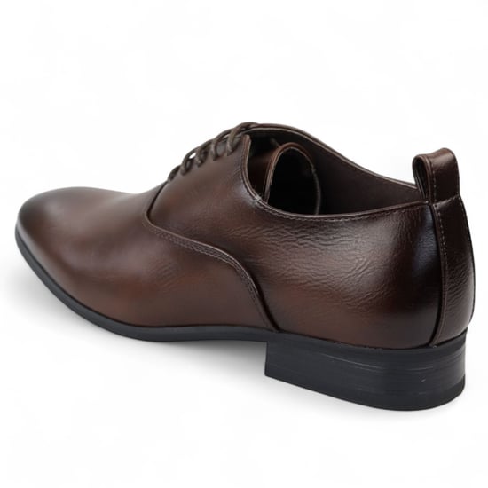 Braune klassische Oxford-Derby-Schuhe zum Schnüren für Herren - Image 5