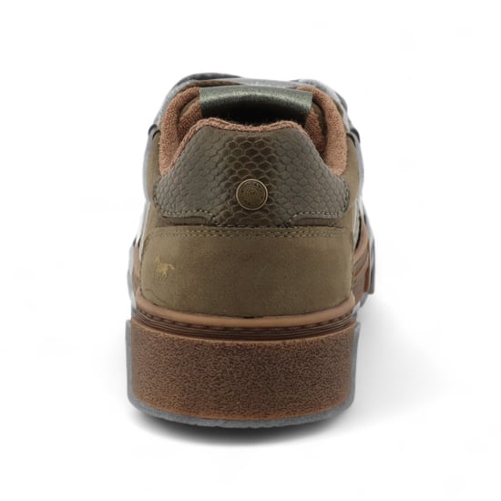 Mustang Damen Olivgrün Street Plateau Sneakers Schuhe - Image 6