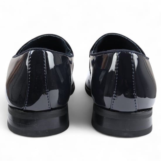 Herren-Loafer aus marineblauem Samt mit Quaste, formelle Lackschuhe - Image 4