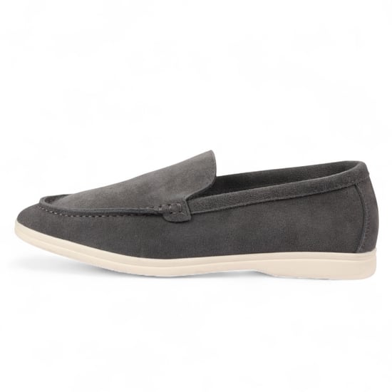 Robuste Slipper für Herren in Grau mit gepolsterter Innensohle - Image 1
