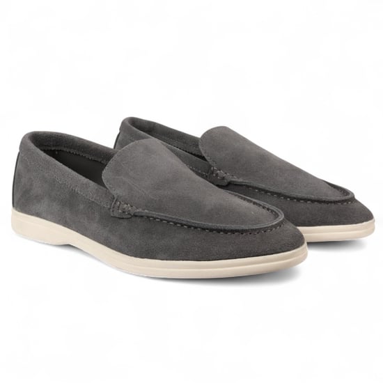 Robuste Slipper für Herren in Grau mit gepolsterter Innensohle - Image 2