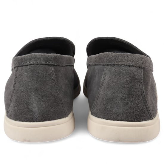 Robuste Slipper für Herren in Grau mit gepolsterter Innensohle - Image 4