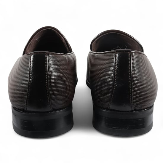 Herren Braune Klassische Loafer mit Quaste Formelle Schuhe - Image 6