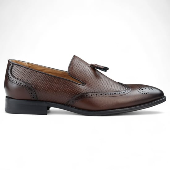 Herren Mokassin Loafer mit Quaste, elegante Slip-On-Abendschuhe - Image 1