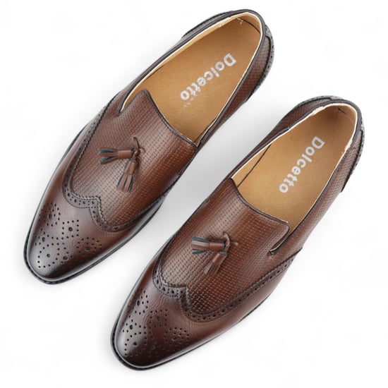 Herren Mokassin Loafer mit Quaste, elegante Slip-On-Abendschuhe - Image 4