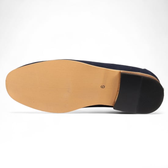Herren-Loafer aus Wildleder in Marineblau, leichte Slip-On-Freizeitschuhe - Image 6