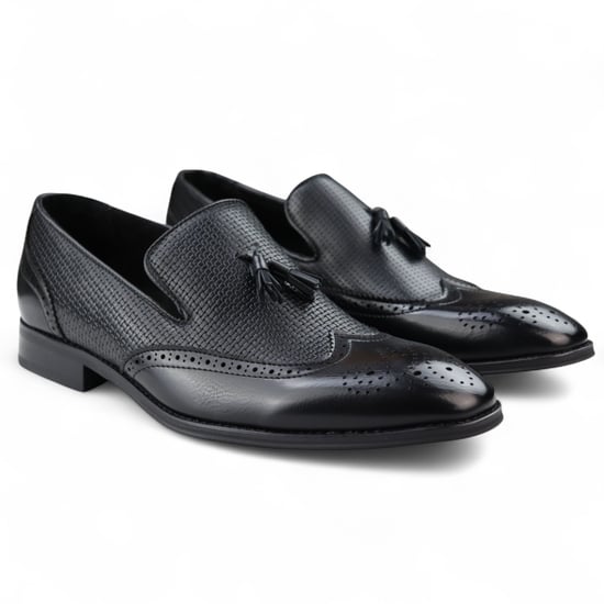 Herren Mokassin Loafer mit Quaste, elegante Slip-On-Abendschuhe - Image 2