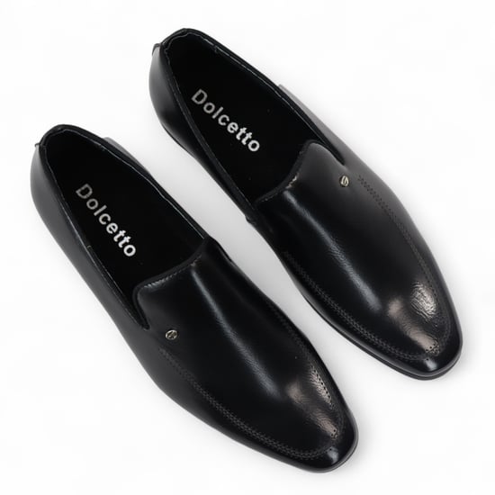 Herren Klassische Slip-On Loafer Formelle Schuhe Braun - Image 4