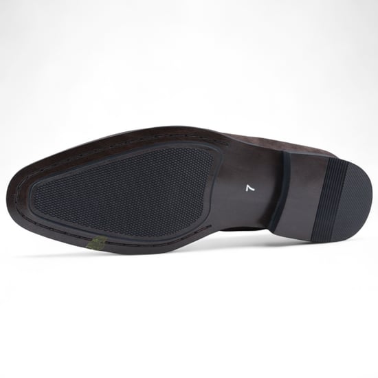 Herren Mokassin Loafer aus braunem Wildleder, elegante Slipper - Image 5