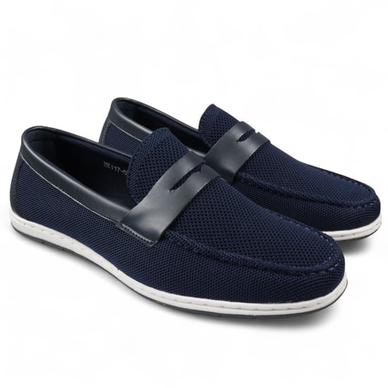 Atmungsaktive Slipper für Herren in Marineblau, leicht - Image 2