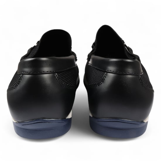 Schwarze, leichte Slipper aus Mesh für Herren, atmungsaktiv - Image 5