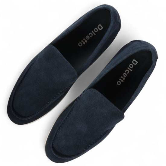 Robuste Slip-On-Loafer für Herren in Marineblau mit gepolsterter Innensohle - Image 3