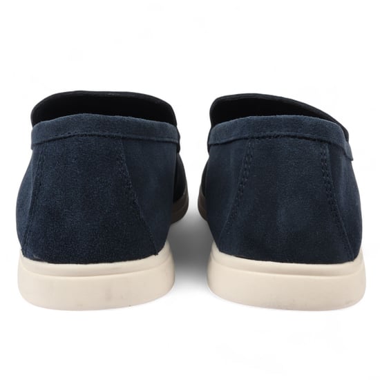 Robuste Slip-On-Loafer für Herren in Marineblau mit gepolsterter Innensohle - Image 4