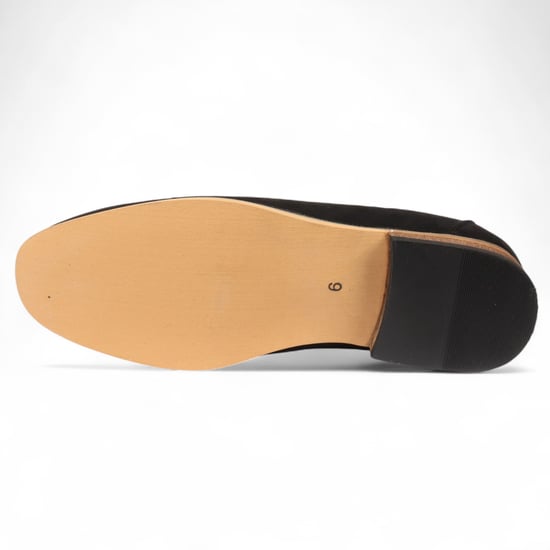 Herren Loafer aus schwarzem Wildleder, leichte Slip-On-Freizeitschuhe - Image 6