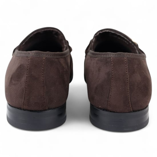 Herren-Mokassins aus braunem Wildleder mit Lederfutter - Image 6