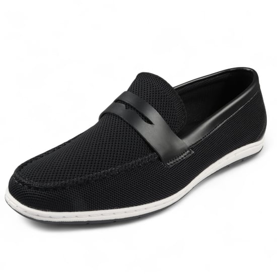Atmungsaktive Slipper für Herren in Schwarz, leicht - Image 3