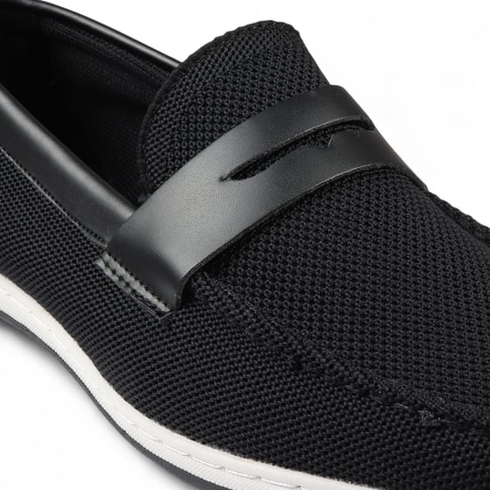 Atmungsaktive Slipper für Herren in Schwarz, leicht - Image 5