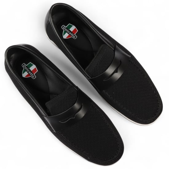 Atmungsaktive Slipper für Herren in Schwarz, leicht - Image 6