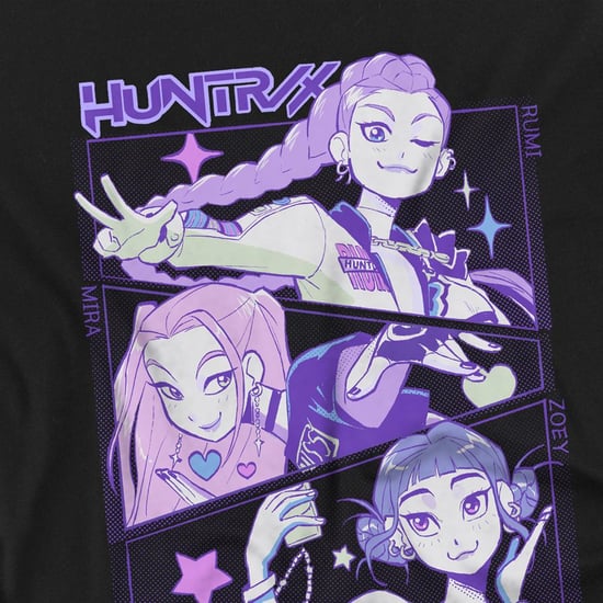 K-Pop Demon Hunters - T-Shirt für Kinder (Schwarz) - Image 3
