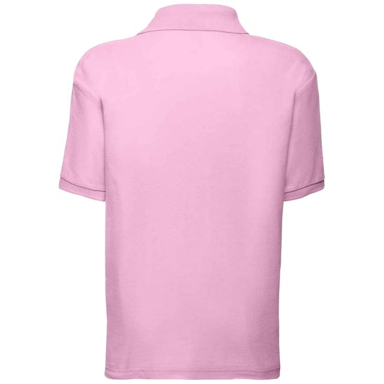 Fruit of the Loom Kinder Poly/Baumwolle Pique Polo Shirt (Hellrosa) - Image 2