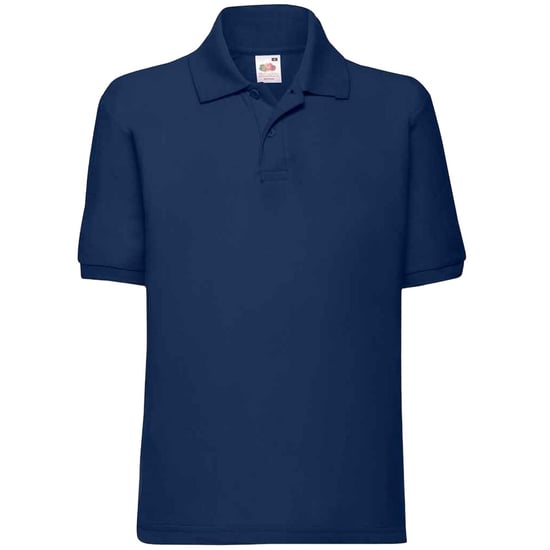 Fruit of the Loom Kinder Poly/Baumwolle Pique Polo Shirt (Marineblau) - Image 1