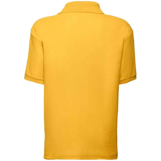 Fruit of the Loom Kinder Poly/Baumwolle Pique Polo Shirt (Sonnenblume) - Image 2