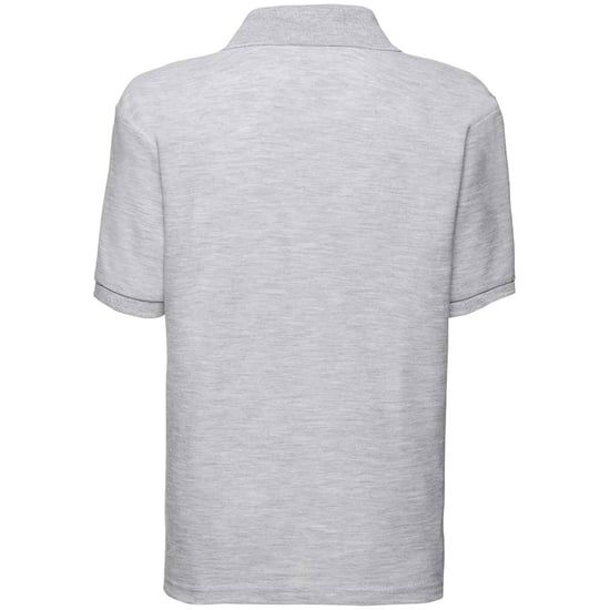 Fruit of the Loom Kinder Poly/Baumwolle Pique Polo Shirt (Grau meliert) - Image 2