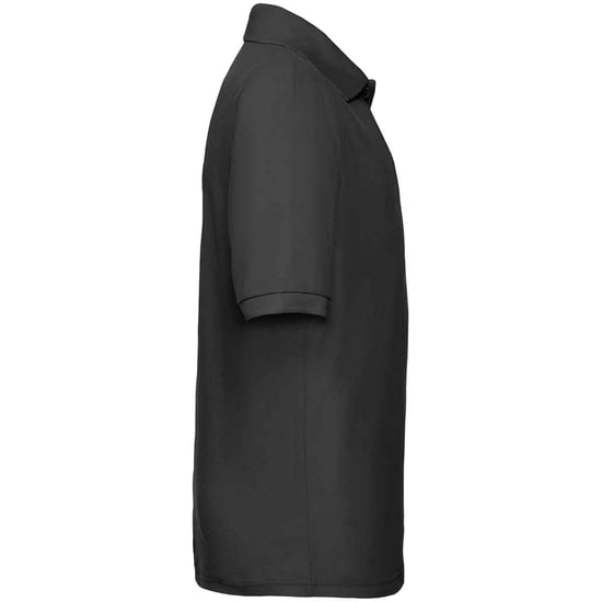 Fruit of the Loom Kinder Poly/Baumwolle Pique Polo Shirt (Schwarz) - Image 3