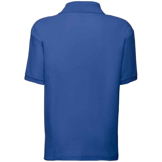Fruit of the Loom Kinder Poly/Baumwolle Pique Polo Shirt (Königsblau) - Image 2