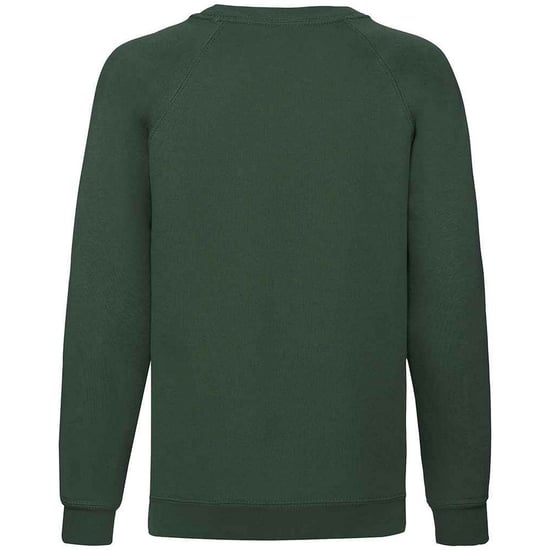 Fruit of the Loom - Sweatshirt für Kinder Raglanärmel (Flaschengrün) - Image 2