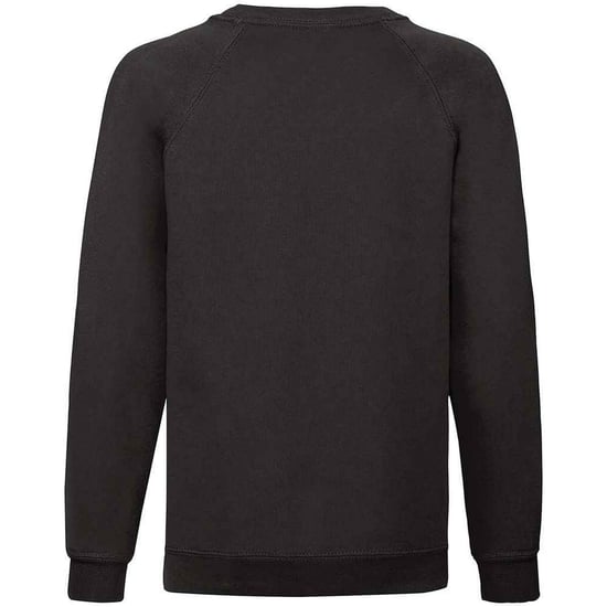 Fruit of the Loom - Sweatshirt für Kinder Raglanärmel (Schwarz) - Image 2