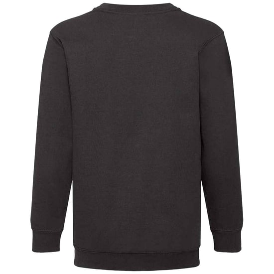 Fruit of the Loom Kinder Klassik Drop Schulter Sweatshirt (Schwarz) - Image 2