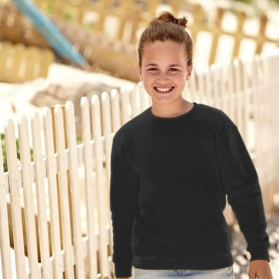 Fruit Of The Loom Kinder Pullover Klassik 80/20 (Schwarz) - Image 2