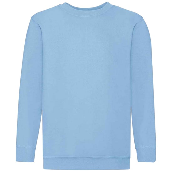 Fruit of the Loom Kinder Klassik Drop Schulter Sweatshirt (Himmelblau) - Image 1