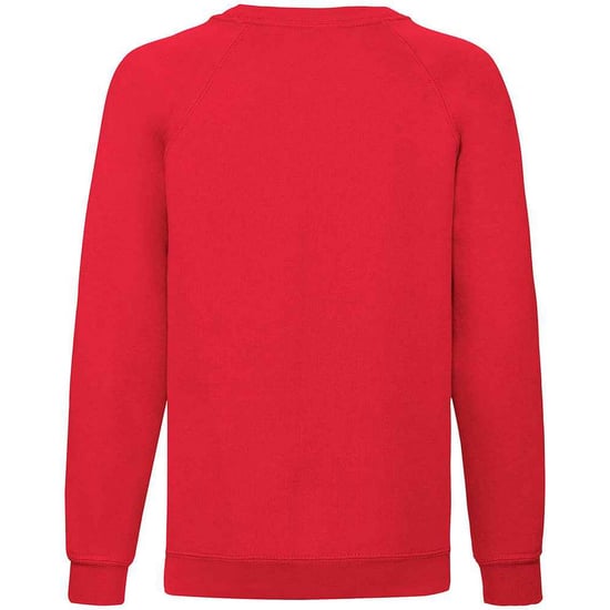 Fruit of the Loom - Sweatshirt für Kinder Raglanärmel (Rot) - Image 2