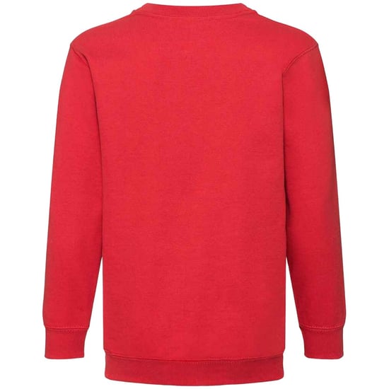 Fruit of the Loom Kinder Klassik Drop Schulter Sweatshirt (Rot) - Image 2