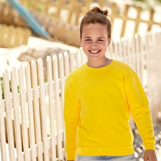 Fruit Of The Loom Kinder Pullover Klassik 80/20 (Sonnenblumengelb) - Image 2