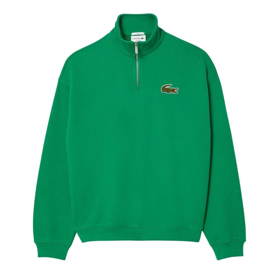 Lacoste - "Accent" Sweatshirt für Herren/Damen Unisex, Reißverschluss, lose Passform (Grün) - Image 1
